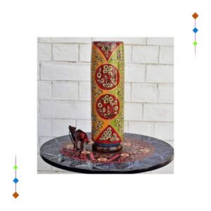 Hand Painted Camel Skin Lamp