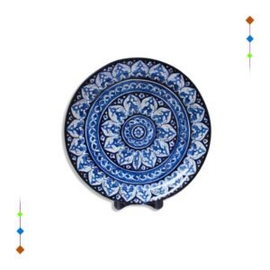 Blue Pottery Table Decor Platter